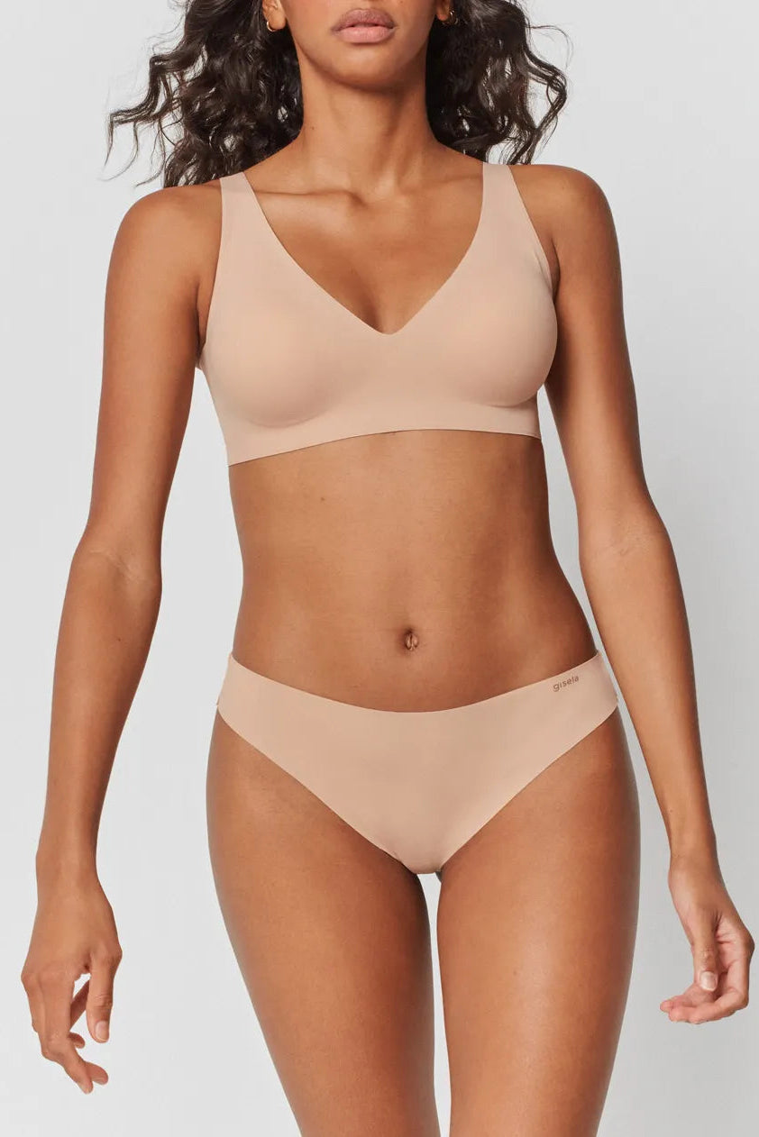 Krūšturis bezvīļu PUSH-UP bēšā krāsā 1/10011 Gisela*