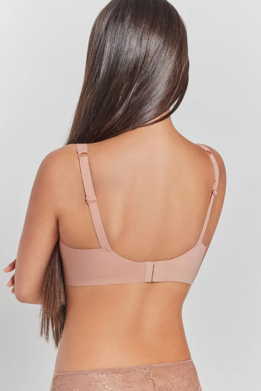 Krūšturis bezvīļu PUSH-UP rozā krāsā 1/10011 Gisela*