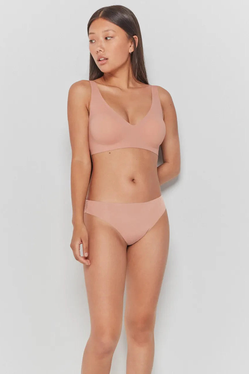 Krūšturis bezvīļu PUSH-UP rozā krāsā 1/10011 Gisela*